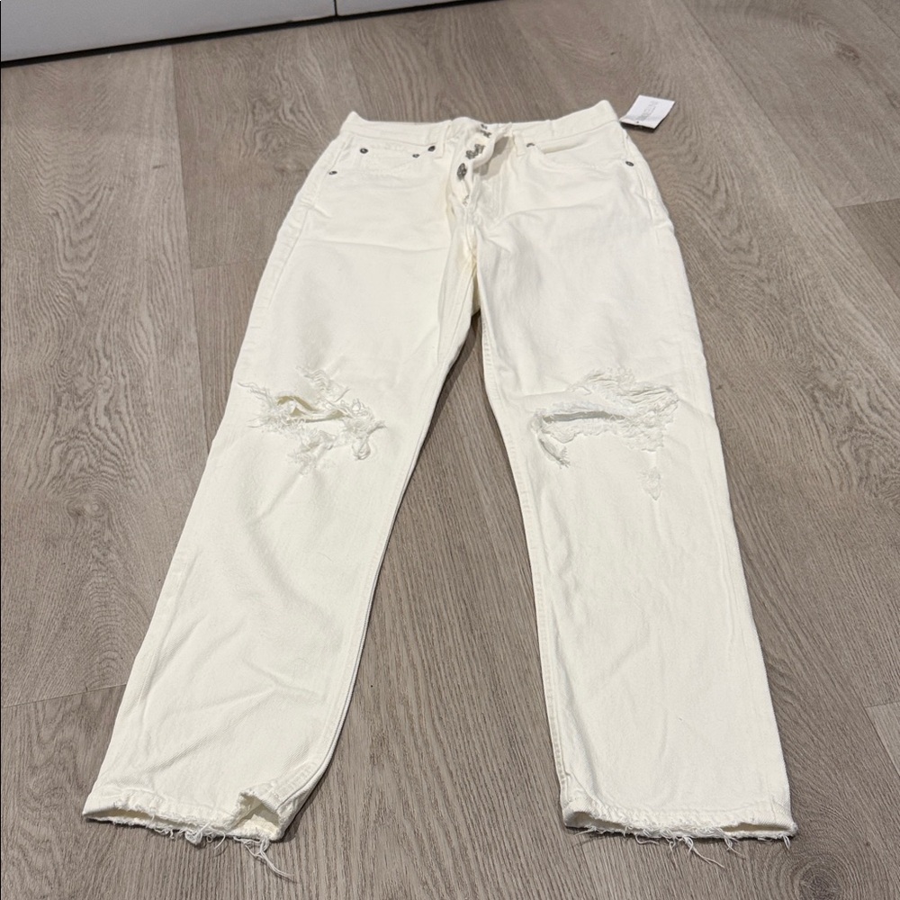 NWT AGOLDE Riley High Rise Crop Straight Jeans - Picture 3 of 6